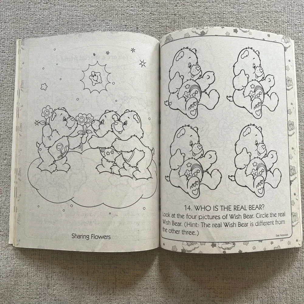 Care Bears Happy Together Giant Coloring Activity Book 2004 Modern Publishing